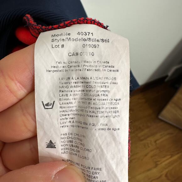 Joseph Ribkoff Navy & Orange Sheath Cap Sleeve Dress - Picture 5 of 8